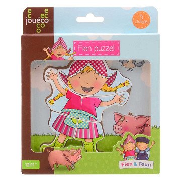 Fien & Teun Wooden Puzzle Fien - 5pcs.