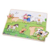 Fien & Teun Wooden Button Puzzle - 6 pcs.