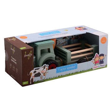 Fien & Teun Wooden Tractor with Accessories - 7pcs.