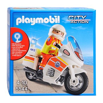 Playmobil 5544 Ambulance Broeder op Motor
