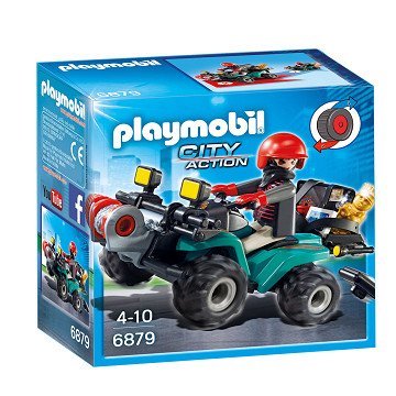Playmobil 6879 Bandit and Quad with Winch