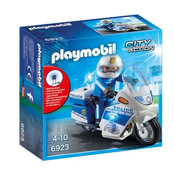 Playmobil 6923 Police motorcycle with LED light