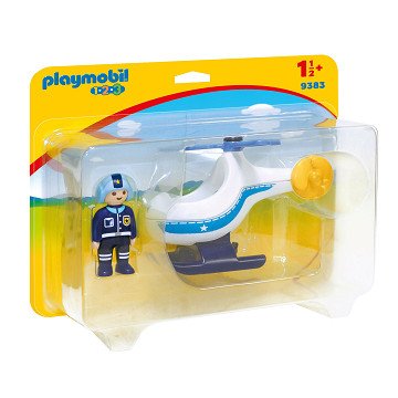 Playmobil 1.2.3. Politiehelikopter - 9383