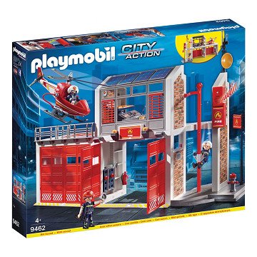 Playmobil City Action Grote Brandweerkazerne met Helikopter - 9462