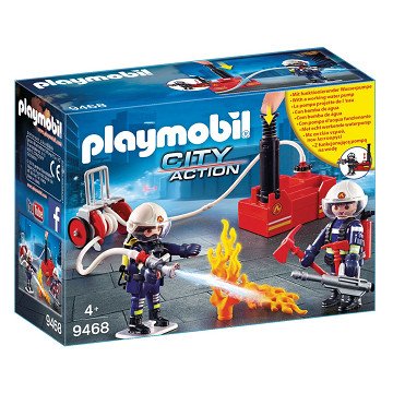 Playmobil City Action Feuerwehr-Team mit Wasserpumpe – 9468