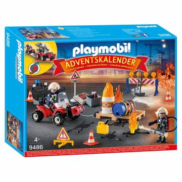 Playmobil 9486 Adventskalender Interventie op de Bouwwerf
