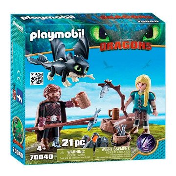 Playmobil Dragons 70040 Hikkie en Astrid Speelset