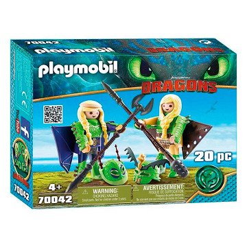 Playmobil Dragons 70042 Schorrie en Morrie in Vliegpak