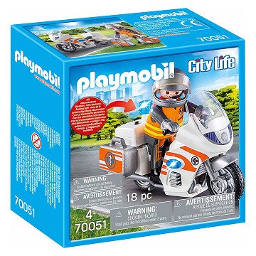 Playmobil 70051 Emergency Doctor on Motorcycle