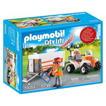 Playmobil 70053 First Aid Quad with Trailer