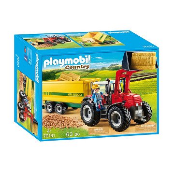 Playmobil Country Grote Tractor met Aanhangwagen - 70131