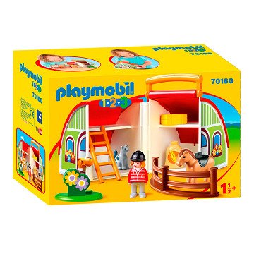 Playmobil 1.2.3. My Take-Along Riding School - 70180