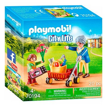 Playmobil City Life Grandma with Rollator - 70194