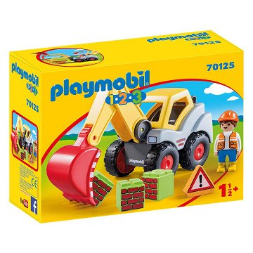 Playmobil 1.2.3. Backhoe loader - 70125