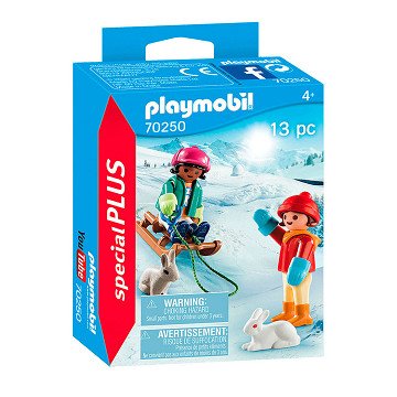 Playmobil 70250 Kinder mit Schlitten