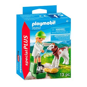 Playmobil 70252 Tierarzt mit Kalb