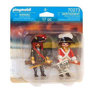 Playmobil Pirates Pirate Captain and Redcoat Soldier - 70273