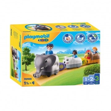 Playmobil 1.2.3. Animal train - 70405
