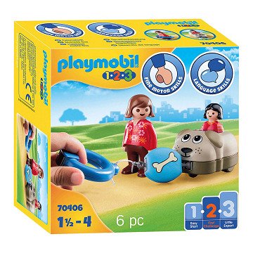 Playmobil 1.2.3. Dog Train - 70406