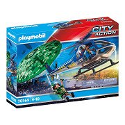 Playmobil City Action Police Helicopter - Parachute Pursuit - 70569