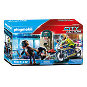 Playmobil City Action Police Motorbike Pursuit of the Money Robber - 70572