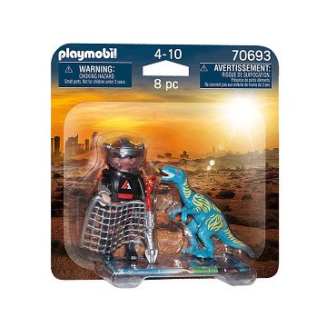 Playmobil 70693 DuoPack Velociraptor vs Poacher