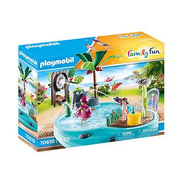 Playmobil Family Fun Swimming Pool with Water Splash - 70610
