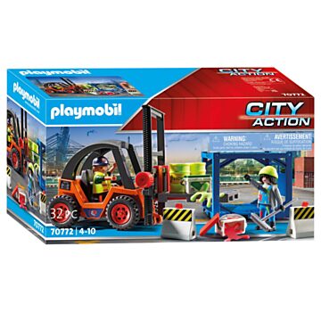 Playmobil City Action Vorkheftruck met Lading - 70772
