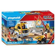 Playmobil 70742 Construction site with dump truck | Thimble Toys