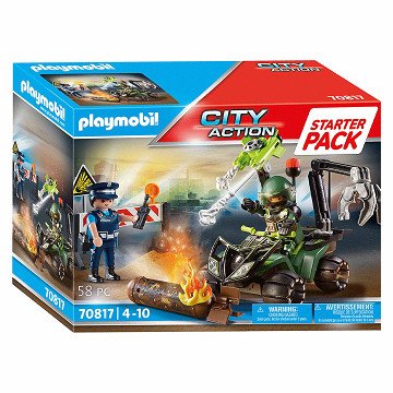 Playmobil City Action Starter Set Police Hazard Training - 70817