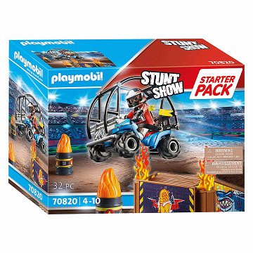 Playmobil Stunt Show Starter Set Quad with Fire Ramp - 70820