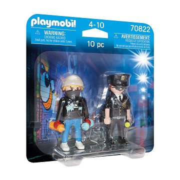 Playmobil City Action Duopack Polizist und Sprühgerät – 70822