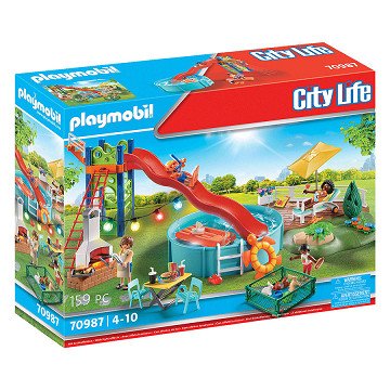 Playmobil City Life Poolparty mit Rutsche – 70987