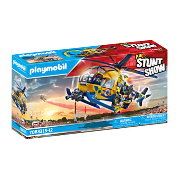Playmobil Stuntshow Air Film Crew Helicopter - 70833
