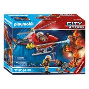 Playmobil City Action Firefighting Helicopter - 71195