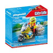 Playmobil City Life Notfallmotorrad mit Blinklicht – 71205