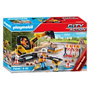 Playmobil City Action Cable Excavator With Building Part - 70442 | Thimble  Toys