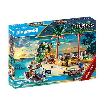 Playmobil Pirates Pirate treasure island with skeleton - 70962