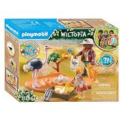 Playmobil Wiltopia Op Bezoek bij Papa Struisvogel - 71296