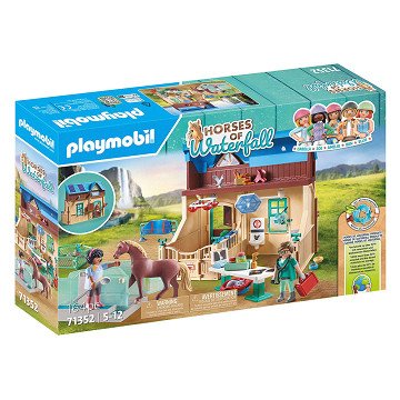 Playmobil Horses of Waterfall Horseback Riding Therapy & Veterinary Practice - 71352
