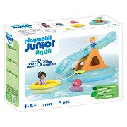 Playmobil Junior Swimming Island with Water Slide - 71687