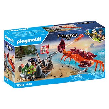 Playmobil -Piraten kämpfen gegen die Riesenkrabbe – 71532