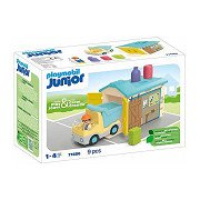 Playmobil Junior Werkman met Sorteer Garage - 71686