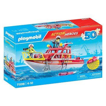 Playmobil Fire Brigade Fire Boat - 71598