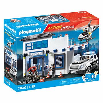 Playmobil Action Heroes Polizeistation mit Fahrzeugen – 71602