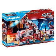 Playmobil Action Heroes Fire Truck: US Tower Ladder - 70935
