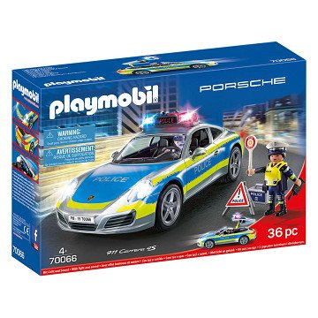 Playmobil Porsche 911 Carrera 4S Politie - Wit - 70066