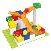 Hubelino Kugelbahn-Erweiterungsset Schaukel – 46-tlg.