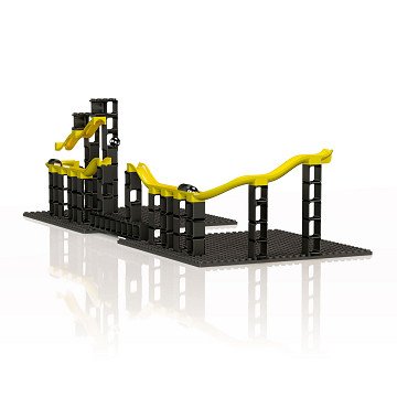 Hubelino Marble Run Pi - Expansion Set Cannon, 70pcs.
