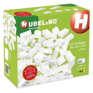 Hubelino Bouwstenen Wit, 60dlg.